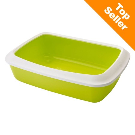 Cassetta igienica Savic Iriz con bordo - 42 cm - verde chiaro / bianco