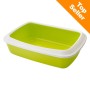 Cassetta igienica Savic Iriz con bordo - 42 cm - verde chiaro / bianco