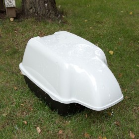 Toilette per gatti Ferplast Cosmic Outdoor - nero / bianco