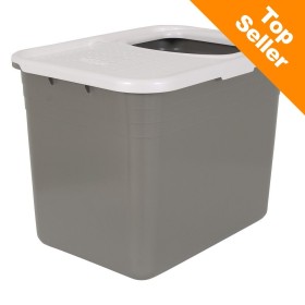 Toilette per gatti Petmate Top Entry - antracite / grigio chiaro