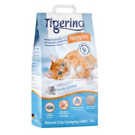 Lettiera Tigerino Nuggies Ultra - fiori di cotone - Set %: 2 x 14 l