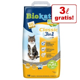 15 l + 3 l gratis! 18 l Lettiera Biokat's Classic - 3in1