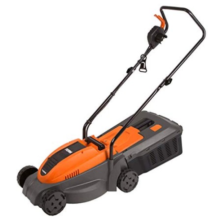 FERM Tagliaerba|Tosaerba Elettrico 1300W. Altezze di taglio regolabili: 24, 40 o 55 mm. Larghezza di taglio 320mm. Contenitore d