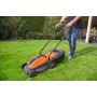 FERM Tagliaerba|Tosaerba Elettrico 1300W. Altezze di taglio regolabili: 24, 40 o 55 mm. Larghezza di taglio 320mm. Contenitore d