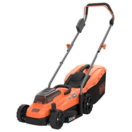 BLACK+DECKER BCMW3318N-XJ Rasaerba, 18 V, Arancione/Nero, no batteria e carica batteria