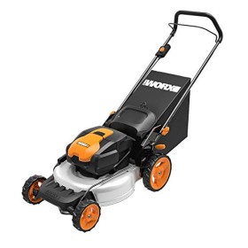 Worx WG751E - Tosaerba a batteria, 40 V (2 x 20 V), Diametro 48 cm, per superfici fino a 500mq include 2 batterie da 4Ah e caric