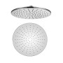 Ogomondo Soffione Doccia LED Round Tondo Monogetto In Ottone Cromato 8 mm *** CONFEZIONE 1 pz., Misura Ø250