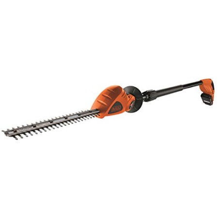 BLACK+DECKER GTC1843L20-QW Tagliasiepi a Testa Orientabile a Batteria al Litio 18 V-2.0 Ah, Lunghezza Lama 43 cm