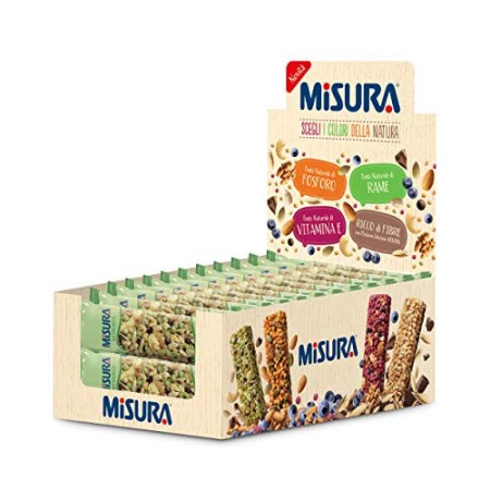 Misura Snack Cereali Natura Ricca | Barrette Cereali, Semi di Girasole,  Anacardi e Cioccolato | Confezione