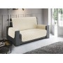 Biancheriaweb Imperiale Copridivano Antiscivolo, Panna, 2 Posti (223 x 180 cm con braccioli)