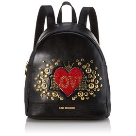 Love Moschino Pu, Borsa a Zainetto Donna, (Nero), 30x11x28 cm (W x H x L)