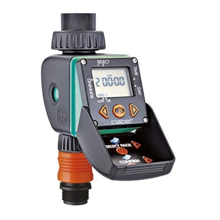Claber 8428 - Timer Aquauno Video-2, 4,53 x 4,33 x 7,68 cm