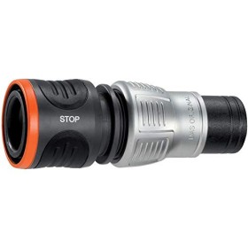 Gardena 18254-20 Premium Raccordo da 19 mm 3/4" Acquastop, Alto Potere di Ritenuta del Tubo, Antigelo, Confezionato