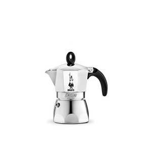 Bialetti Moka Dama Caffettiera, Alluminio, Argento, 2 Tazze