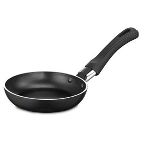 Lagostina Speciali Mini Cuoci Uovo Antiaderente, Alluminio, Nero, 12 cm