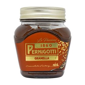 Pernigotti, Crema Granella, Crema Spalmabile con il 18% di Nocciole, Cacao Magro e Granella di Nocciole Pralinate, Senza Olio di