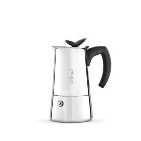 Bialetti Musa Musa, Caffettiera, Acciaio Inossidabile, Grigio, da 4 Tazze