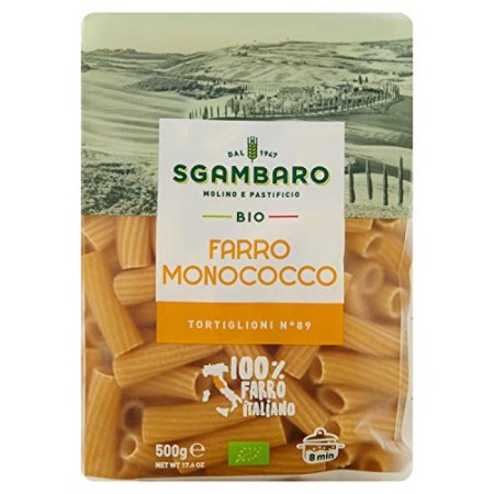Pasta Sgambaro - Tortiglioni - Farro Monococco Bio - 500 gr