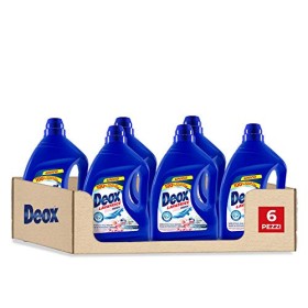 Deox - Detersivo Liquido Lavatrice Fresh con Formula Fresh - Profumo di Fiori Bianchi e Fiori di Pesco - 30Lvg X 6 confezioni, 9