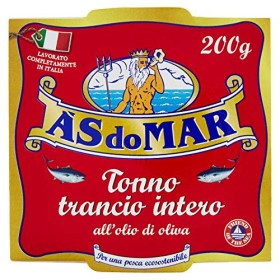Asdomar Trancio Intero di Tonno all' Olio di Oliva, 200g
