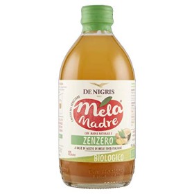 MelaMadre Aceto Di Mele Italiane Bio Non Filtrato "Melamadre" Con Madre Naturale E Zenzero | De Nigris 1889 - 500 ml