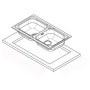 Ariston Lavello Cucina ad Incasso 2 Vasche in Acciaio Inox Cromato 80 cm *** CONFEZIONE 1 pz.