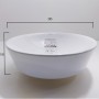 Lavabo da Appoggio Tondo in Ceramica Bianco Lucido Vitra Tecno *** CONFEZIONE 1 pz.