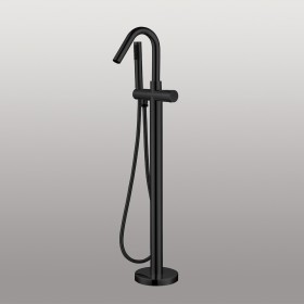 Ogomondo Miscelatore a Pavimento Per Vasca Freestanding Black Delhi in Ottone *** CONFEZIONE 1 pz.