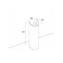 Colonna a Pavimento per Lavabo Vitra S50 *** CONFEZIONE 1 pz.