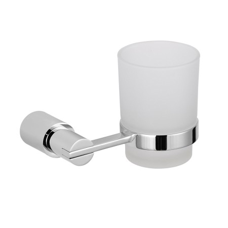 Porta Bicchiere per Spazzolino da Bagno Orchidea a Parete Ottone Cromato  *** CONFEZIONE 1 pz.