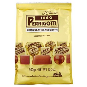 Pernigotti, Praline Cioccolatini Assortiti Gianduiotto, Cremino, Gemma, Senza Olio di Palma, Senza Glutine, Confezione da 300g