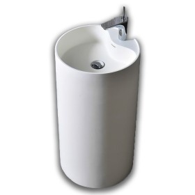 Lavabo Monoforo Free Standing Klaus Plus Artificial Stone Bianco Opaco Matt *** CONFEZIONE 1 pz.