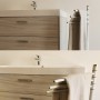 Ogomondo Piantana Porta Salviette a Tre Bracci Polar in Acciaio Verniciato *** CONFEZIONE 1 pz.