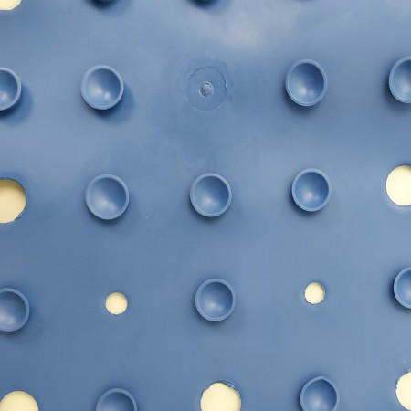 Ogomondo Tappeto Antiscivolo per Doccia Quadrato in Gomma  *** Colore Blu, Misure 1 pz.