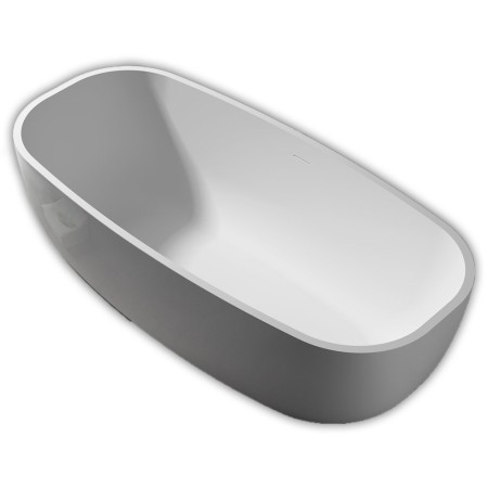 Vasca Da Bagno Free Standing Greta Artificial Stone Bianco Opaco Matt *** CONFEZIONE 1 pz.
