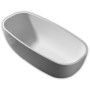 Vasca Da Bagno Free Standing Greta Artificial Stone Bianco Opaco Matt *** CONFEZIONE 1 pz.