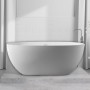 Vasca Da Bagno Free Standing Silja Artificial Stone Bianco Opaco Matt *** CONFEZIONE 1 pz.