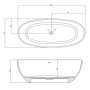 Vasca Da Bagno Free Standing Silja Artificial Stone Bianco Opaco Matt *** CONFEZIONE 1 pz.