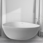Vasca Da Bagno Free Standing Lisa Artificial Stone Bianco Opaco Matt *** CONFEZIONE 1 pz., Misure L150x76x54 cm