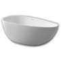 Vasca Da Bagno Free Standing Lisa Artificial Stone Bianco Opaco Matt *** CONFEZIONE 1 pz., Misure L160x80x54 cm
