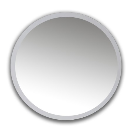 Ogomondo Specchio da Bagno Jonas in Artificial Stone Bianco Opaco Ø 50x4 cm *** CONFEZIONE 1 pz.