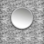 Ogomondo Specchio da Bagno Jonas in Artificial Stone Bianco Opaco Ø 50x4 cm *** CONFEZIONE 1 pz.