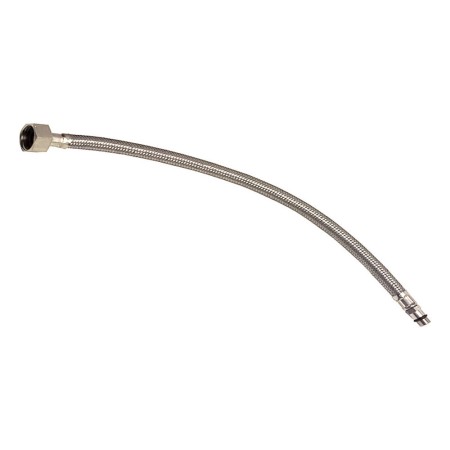 Tubo Flessibile In Acciaio M10 x 3/8 Lunghezza cm 35 Per Monocomando Gruppo Lavello *** Pezzi 10 pz.