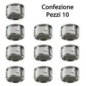 Aeratore Rompigetto CONFEZIONE 10 PZ Attacco da 24 Maschio Per Lavello Cucina *** Pezzi 3