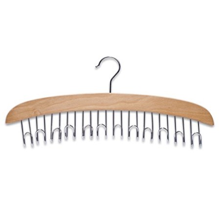 Zeller 17116 Porta cinture, Faggio/Metallo, Beige, 43x5.5x18 cm