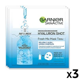 Garnier Maschera in Tessuto Skin Active Fresh Mix, Formula Arricchita con Acido Laluronico, Pelle Levigata e Rimpolpata, Confezi