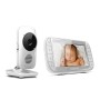 Motorola MBP 48 - Baby monitor video digitale con schermo LCD a colori da 5.0”, modo eco e visione notturna, bianco