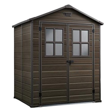 Keter Casetta da Giardino Scala 6x5 DD, Resina, Marrone, 185 x 152 x 226 cm
