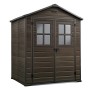 Keter Casetta da Giardino Scala 6x5 DD, Resina, Marrone, 185 x 152 x 226 cm