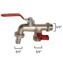 Altadex C4099N Programmatore, Blu & Saturnia 4040720 Zona Griffin, Doppio Tubo, 1/2 x 3/4 x 3/4 Verticale